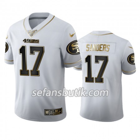 San Francisco 49ers Tröjor Emmanuel Sanders 17 Nike Vit Golden Edition - Herr